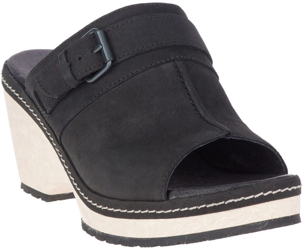 Merrell Sandaler Dame - Halendi Slide - Sort - JZQ031458